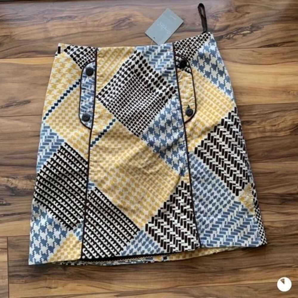 Maeve Anthropologie  multipatterned skirt 2